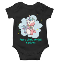 Load image into Gallery viewer, Custom Name Papas Little Phuljadi Diwali Rompers for Baby Girl- KidsFashionVilla
