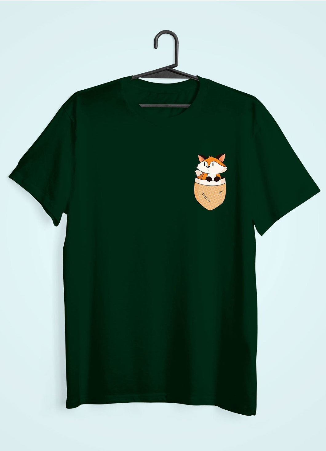 Fox Side Pocket Design Women Half Sleeves T-shirt- KidsFashionVilla