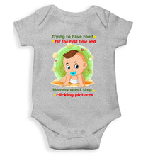 Load image into Gallery viewer, Baby Eating Food Rompers for Baby Boy- KidsFashionVilla
