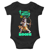 Load image into Gallery viewer, Custom Name Jai Shree Ram Rompers for Baby Girl- KidsFashionVilla
