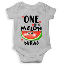 Load image into Gallery viewer, Custom Name Happy One Year Birthday Rompers for Baby Boy- KidsFashionVilla

