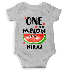 Custom Name Happy One Year Birthday Rompers for Baby Boy- KidsFashionVilla