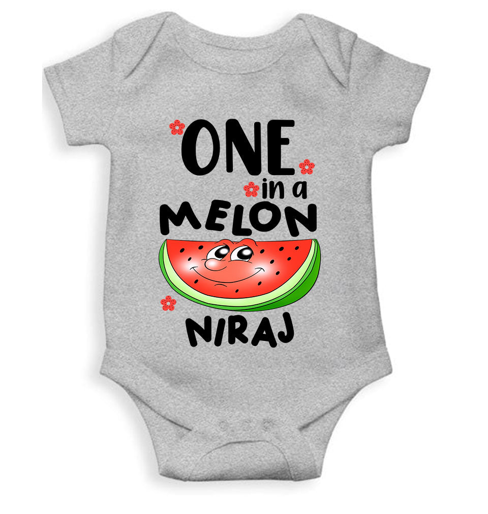 Custom Name Happy One Year Birthday Rompers for Baby Boy- KidsFashionVilla