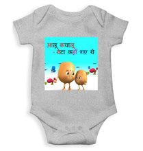 Load image into Gallery viewer, Aloo Kachaloo Poem Rompers for Baby Girl- KidsFashionVilla
