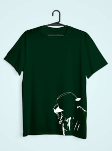 Smokey man Women Half Sleeves T-shirt- KidsFashionVilla