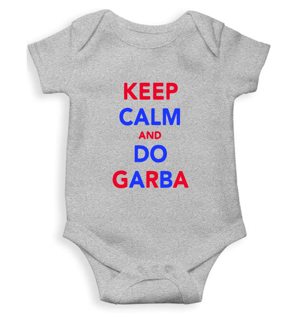 Keep Calm And Do Garbha Rompers for Baby Girl- KidsFashionVilla