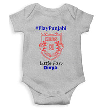 Load image into Gallery viewer, Custom Name IPL PBKS Punjab Kings PlayPunjabi Kings Eleven Punjab Rompers for Baby Girl- KidsFashionVilla
