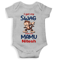 Load image into Gallery viewer, Custom Name Swag From My Mamu Rompers for Baby Boy- KidsFashionVilla
