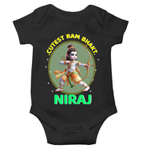 Load image into Gallery viewer, Custom Name Cutest Ram Bhakt Rompers for Baby Boy- KidsFashionVilla
