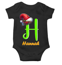 Load image into Gallery viewer, Custom Name Christmas Rompers for Baby Girl- KidsFashionVilla
