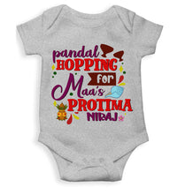 Load image into Gallery viewer, Custom Name Maa As Protima Durga Puja Rompers for Baby Boy- KidsFashionVilla
