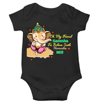 Load image into Gallery viewer, Custom Name Oh My Friend Ganesha Ganesh Chaturthi Rompers for Baby Boy- KidsFashionVilla
