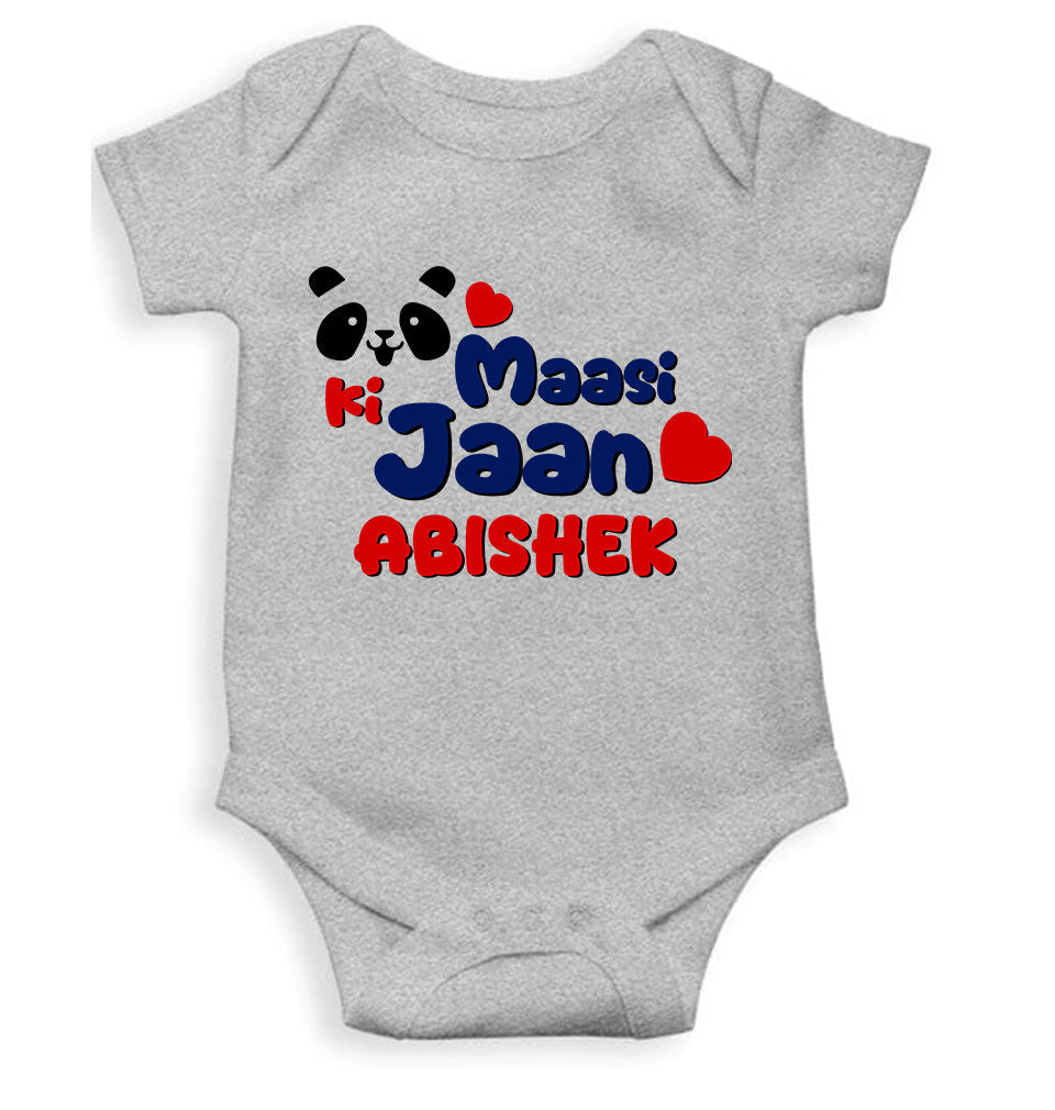 Custom Name Panda Maasi ki jaan Rompers for Baby Boy- KidsFashionVilla