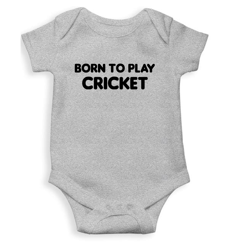 Born To Play Cricket World Cup Cricket Rompers for Baby Boy- KidsFashionVilla