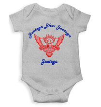 Load image into Gallery viewer, IPL Sunrisers Hyderabad Jeetega Bhai Jeetega SRH Jeetega Rompers for Baby Girl- KidsFashionVilla
