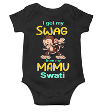 Load image into Gallery viewer, Custom Name Swag From My Mamu Rompers for Baby Girl- KidsFashionVilla
