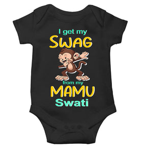 Custom Name Swag From My Mamu Rompers for Baby Girl- KidsFashionVilla