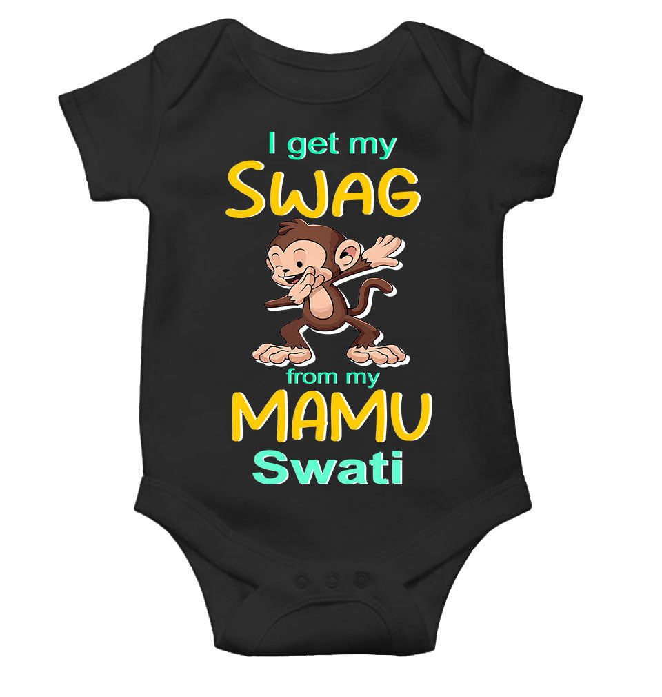 Custom Name Swag From My Mamu Rompers for Baby Girl- KidsFashionVilla