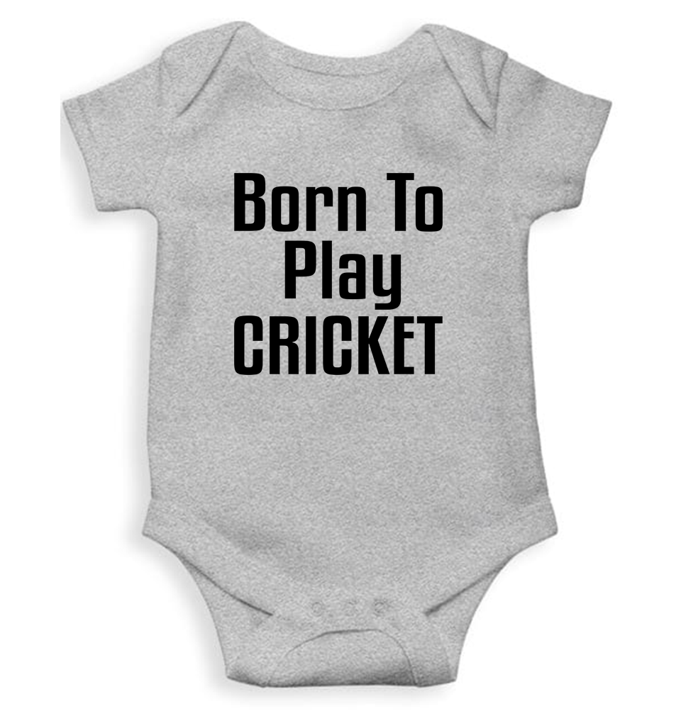 Born To Play Cricket World Cup Cricket Rompers for Baby Boy- KidsFashionVilla