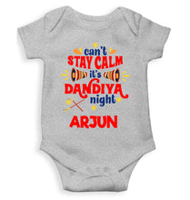 Load image into Gallery viewer, Custom Name Cant Stay Calm It Is Dandiya Night Navratri Rompers for Baby Boy- KidsFashionVilla
