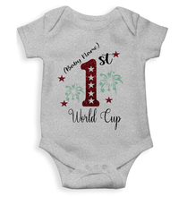 Load image into Gallery viewer, 1st World Cup Custom Name Rompers for Baby Girl- KidsFashionVilla
