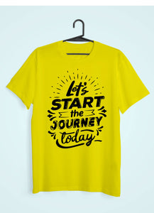 Lets Start The Journey Women Half Sleeves T-shirt- KidsFashionVilla