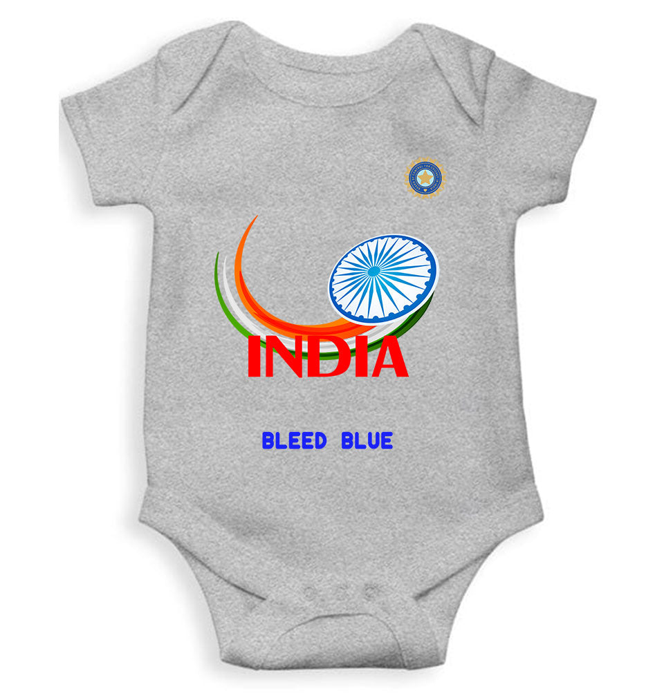 Bleed Blue Cricket Rompers for Baby Girl- KidsFashionVilla