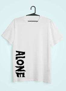 Alone Women Half Sleeves T-shirt- KidsFashionVilla