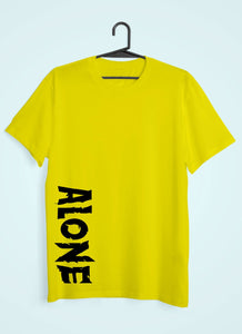 Alone Women Half Sleeves T-shirt- KidsFashionVilla
