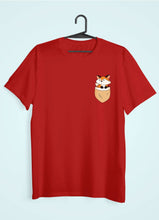 Load image into Gallery viewer, Fox Side Pocket Design Women Half Sleeves T-shirt- KidsFashionVilla
