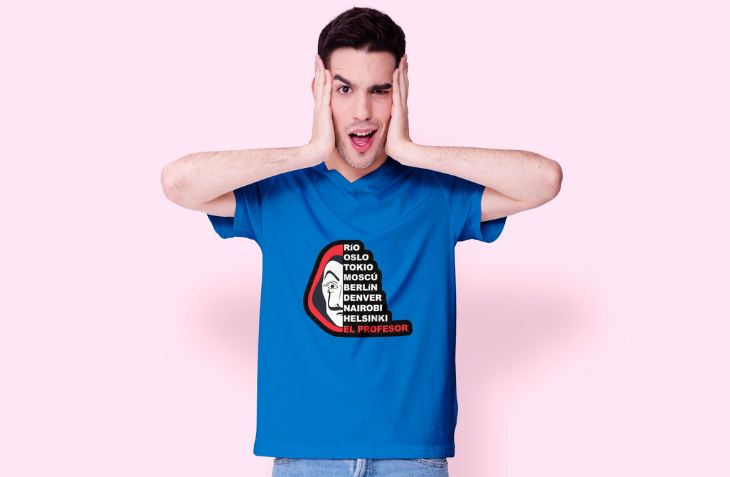 Professor Money Heist Half Sleeves T-Shirt- KidsFashionVilla