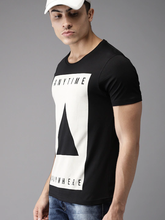 Load image into Gallery viewer, Anytime Anywhere Minimal Round Neck Mens Half Sleeves T-shirt- KidsFashionVilla
