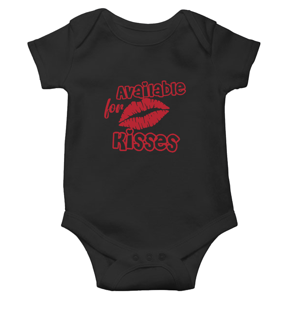 Available For Kisses New Year Rompers for Baby Girl- KidsFashionVilla