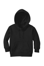 Load image into Gallery viewer, Girl Plain Black Hoodie-KidsFashionVilla
