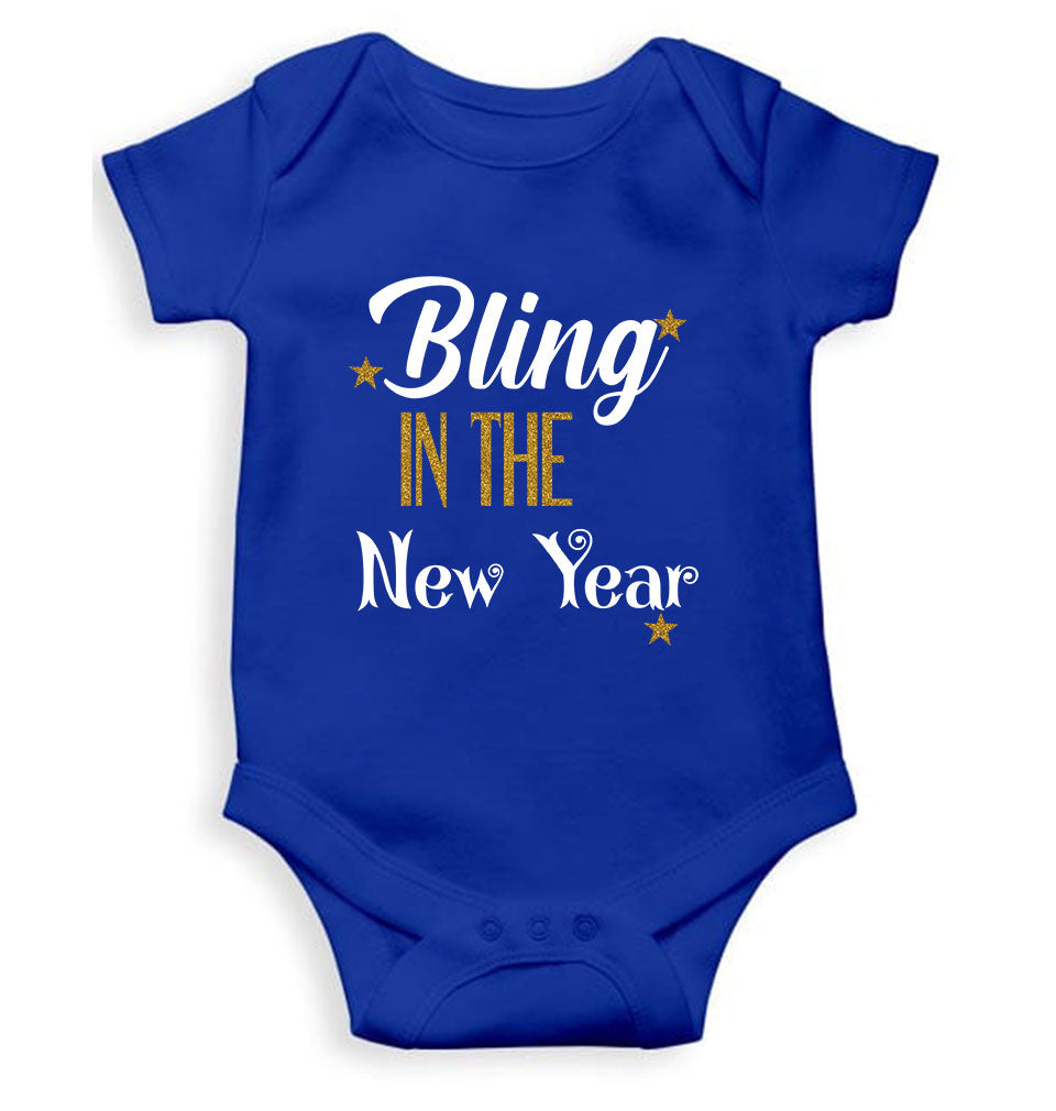 Bling In The New Year Rompers for Baby Girl- KidsFashionVilla