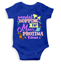 Load image into Gallery viewer, Custom Name Maa As Protima Durga Puja Rompers for Baby Girl- KidsFashionVilla
