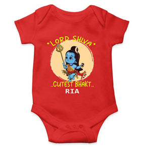 Custom Name Cutest Bhakt Mahashivratri Rompers for Baby Girl- KidsFashionVilla