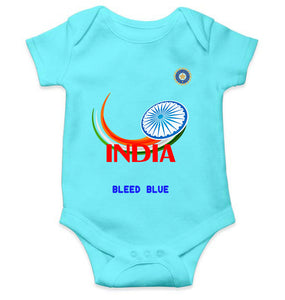 Bleed Blue Cricket Rompers for Baby Girl- KidsFashionVilla