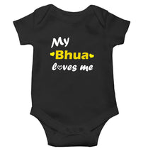 Load image into Gallery viewer, My Buva Loves Me Black Rompers for Baby Girl - KidsFashionVilla
