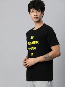 Be Greater Than Round Neck Mens Half Sleeves T-shirt- KidsFashionVilla