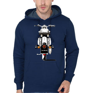 FunkyTradition Bullet With Your Number Plate Navy Blue Hoodies