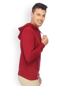 Plain Maroon Hoodie Sweatshirt -KidsFashionVilla