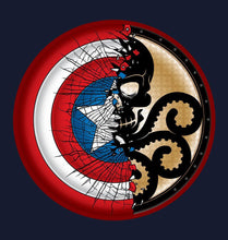 Load image into Gallery viewer, FunkyTradition Captain America And Hydra Navy Blue Hoodies
