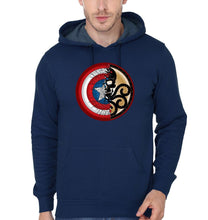 Load image into Gallery viewer, FunkyTradition Captain America And Hydra Navy Blue Hoodies
