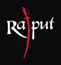 Load image into Gallery viewer, FunkyTradition Rajput Sword Black Hoodies
