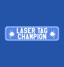 Load image into Gallery viewer, FunkyTradition Laser Tag Champion Blue Hoodies
