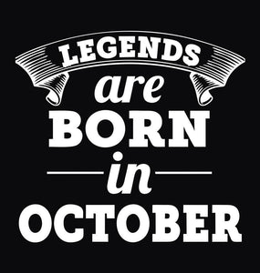 FunkyTradition Legends Are Born In October Black Hoodies