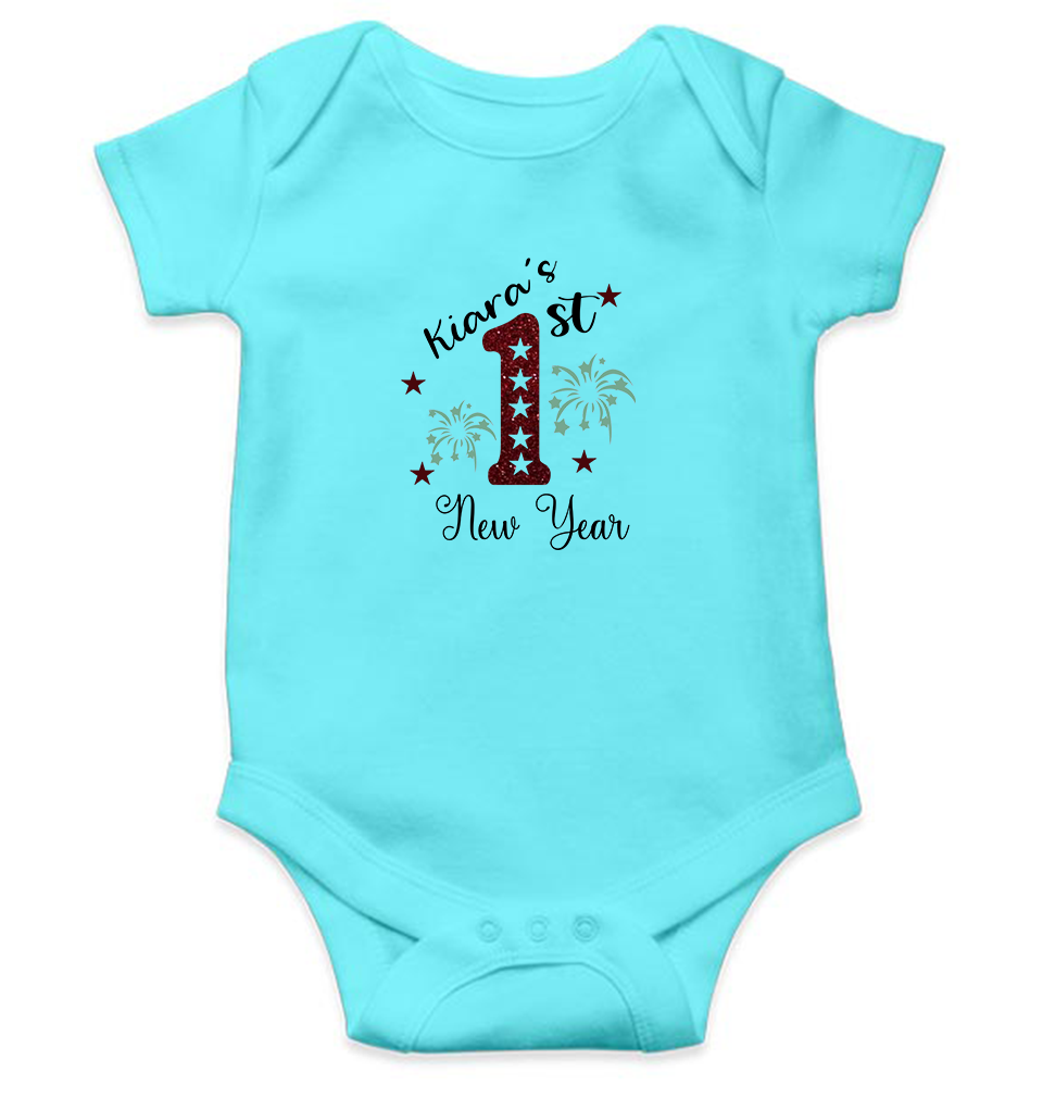 Customized Name First New Year Rompers for Baby Girl- KidsFashionVilla