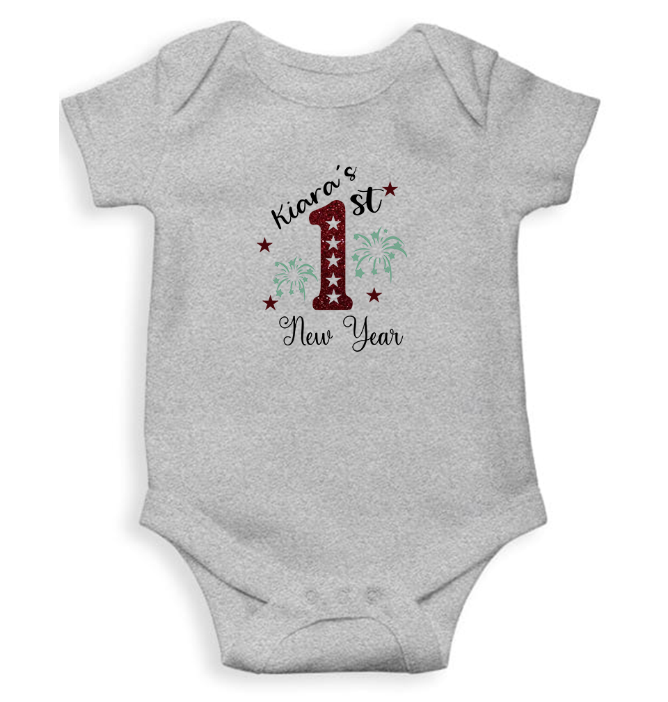 Customized Name First New Year Rompers for Baby Girl- KidsFashionVilla
