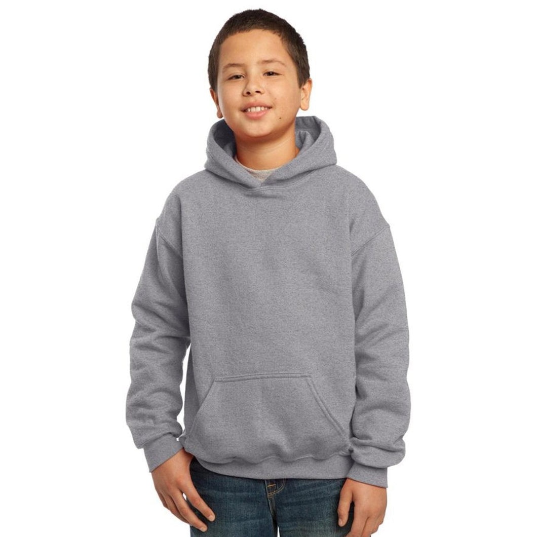 Boy Plain Grey Hoodie-KidsFashionVilla